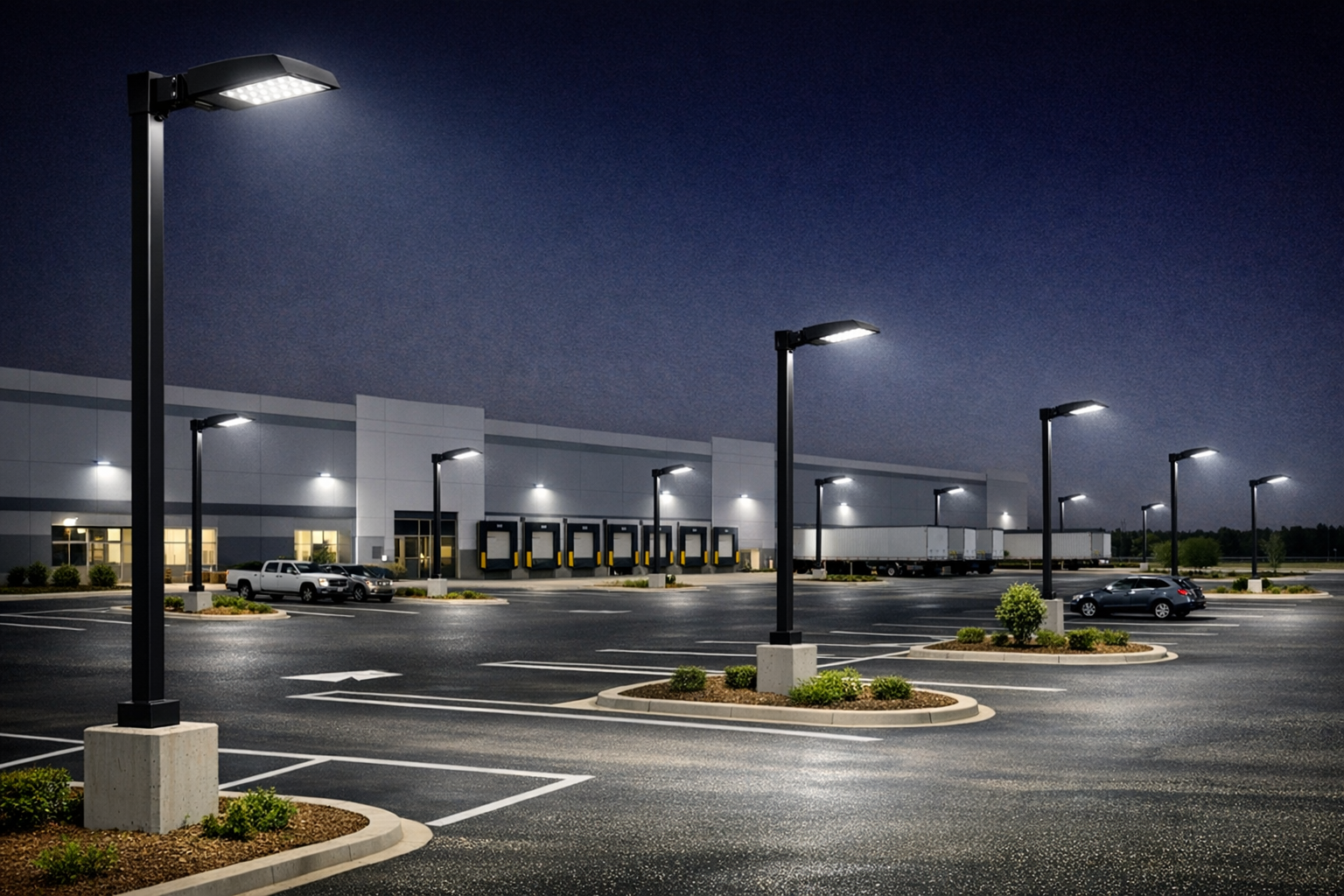 Parking Lot Lighting Guide: Wattage, Pole Height & Fixture Spacing