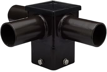 Short 90 Triple Tenon For 4" Square Light Pole (Bronze) - T361