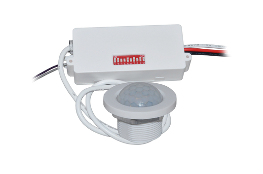 PIR Motion Sensor For Light Fixtures - Indoor Remote Head PhotoMotion™ (White) | 120-277V