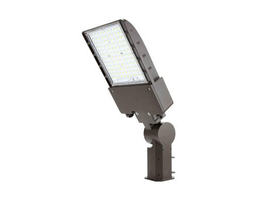 Slim LED Outdoor Area Light (Bronze) (120-277V) - 70 Watt - 9,600 Lumens (5000K CCT) - Slip-fitter Mount Included