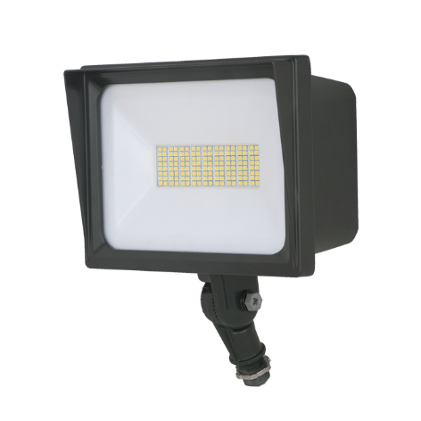 65W LED Flood Light – 6,671 Lumens, 4000K CCT, Knuckle Mount | LumaView