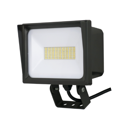 65W LED Flood Light – 6,671 Lumens, 4000K CCT, Yoke Mount | LumaView