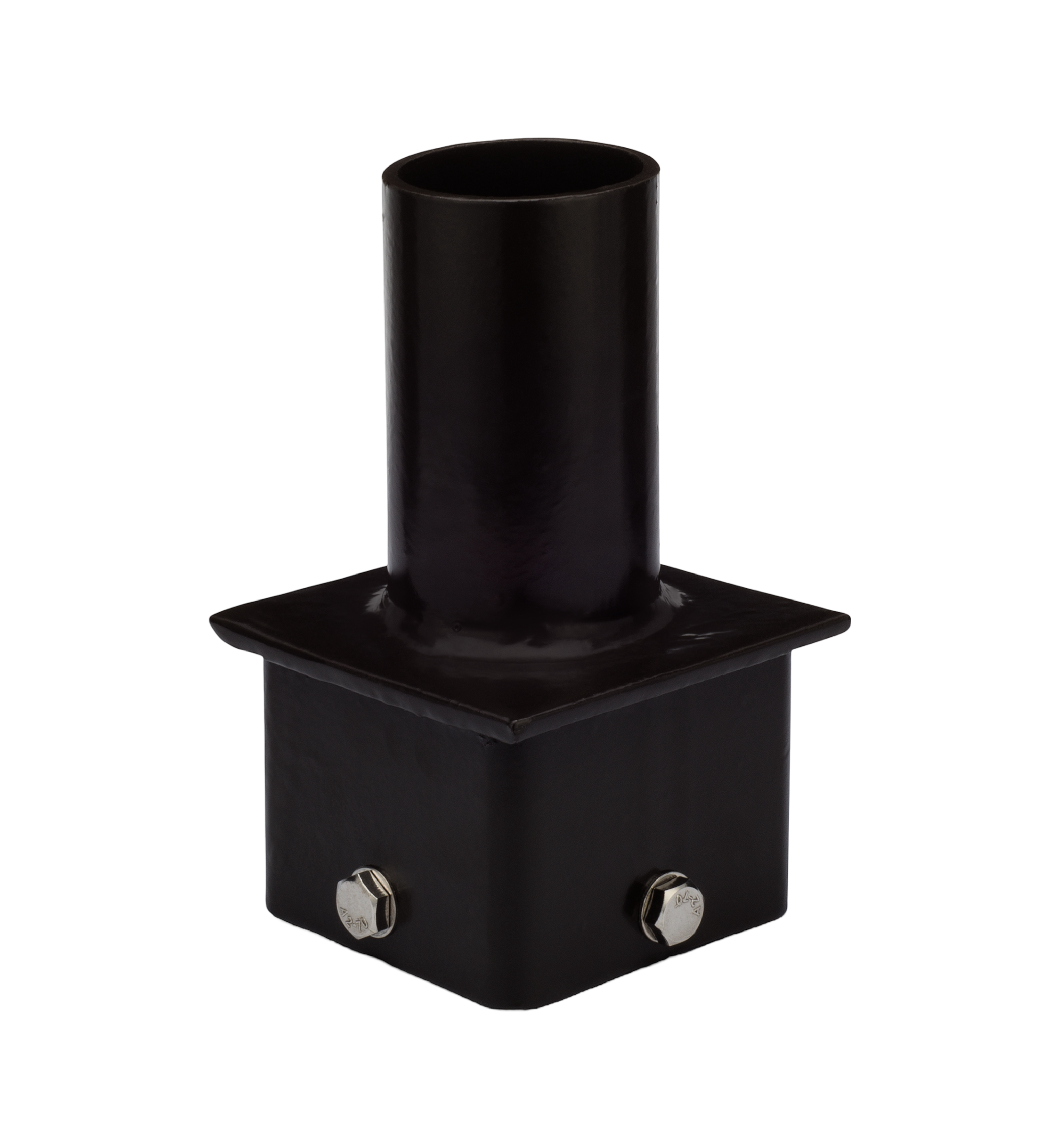 Single Tenon Adapter For 4" Square Light Pole | Bronze