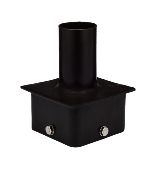 Single Tenon Adapter For 5" Square Light Pole (Bronze) - T306