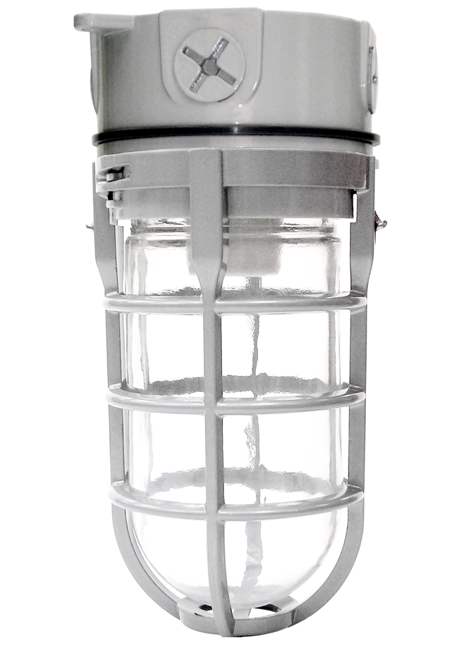 Max 150W Vapor Tight Jelly Jar Fixture – E26 Base, Ceiling Mount | Ascent