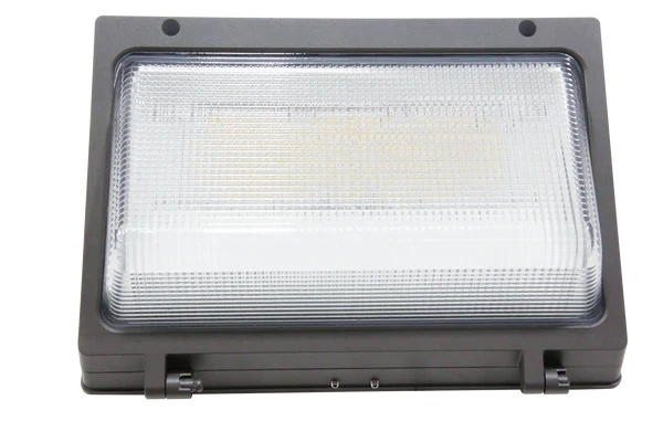 JPACK Series 40W Forward Throw LED Wall Pack Luminaire with Glass Lens (Bronze) | 120-277V / 5000K CCT / 5,084 Lumens