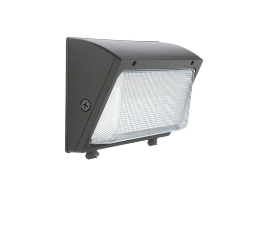JPACK Series 40W Forward Throw LED Wall Pack Luminaire with Glass Lens (Bronze) | 120-277V / 5000K CCT / 5,084 Lumens